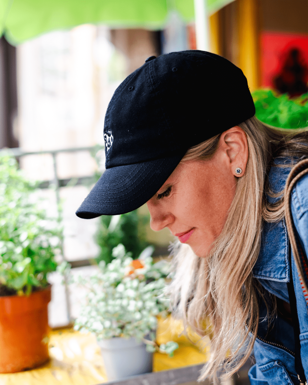 Leo-Herz Cap in Schwarz