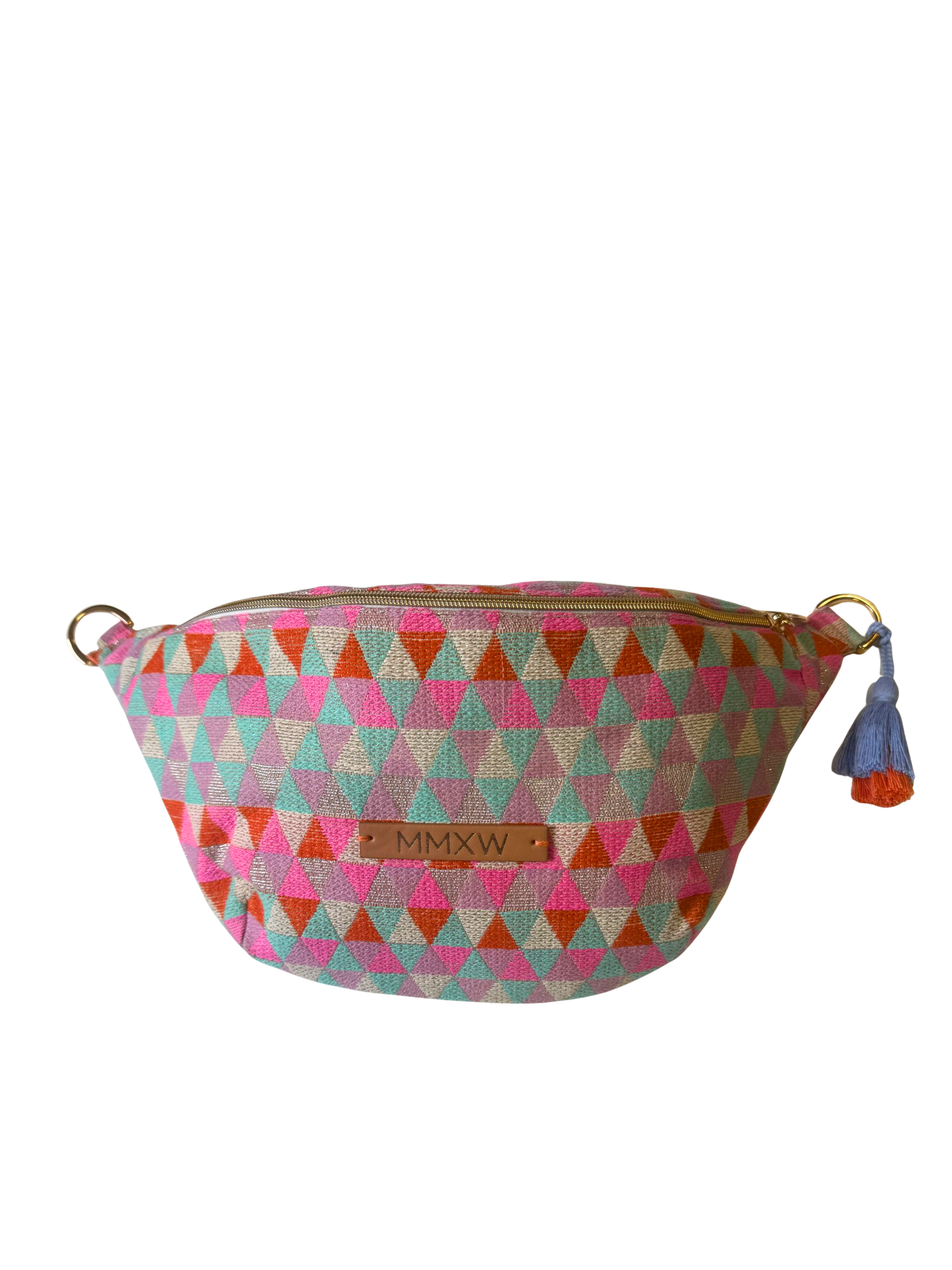 SAMPLE SALE I Midi bum bag edition ibiza in colorful pattern - PULLED SEAMS I non-returnable