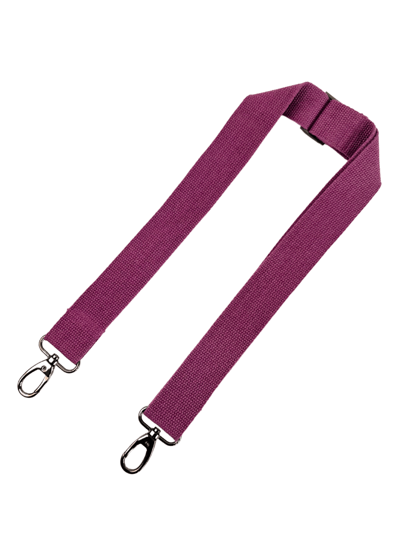 Extra-Tragegurt Bordeaux 5cm Breite I GUN METAL