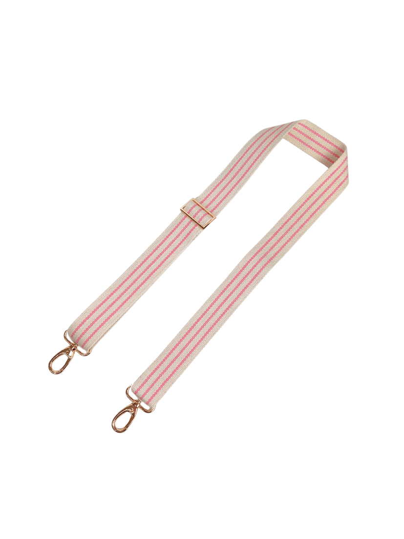 Extra carrying strap lovely day pink striped with SILVER