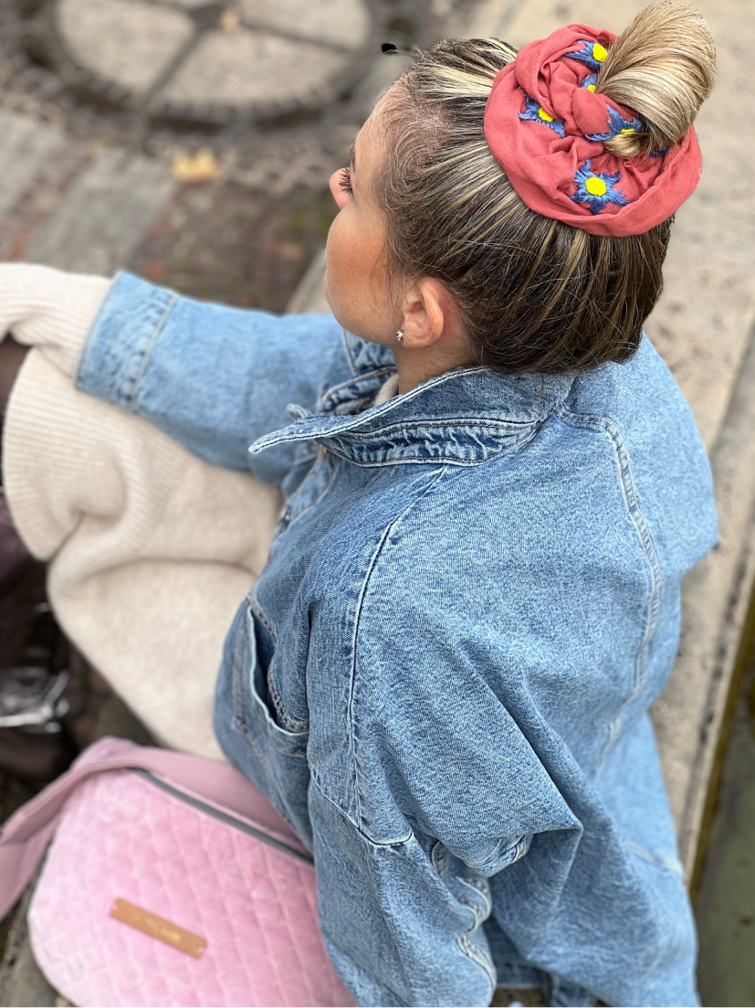 Oversized Scrunchie mara mea x Project Três I Blush