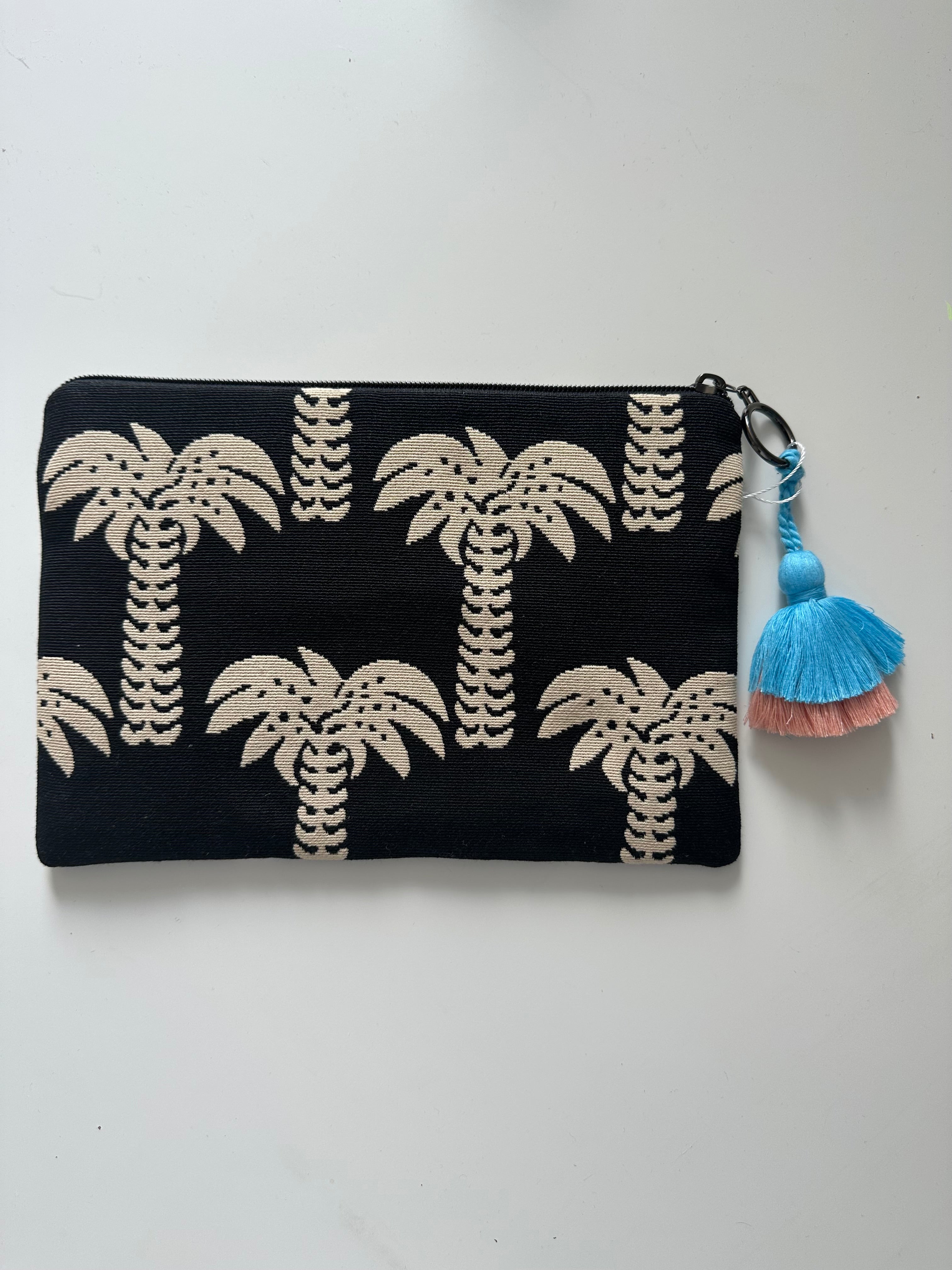 ARCHIVE SALE I Kosmetiktasche I Clutch sand castle Palmen - vom Umtausch ausgeschlossen