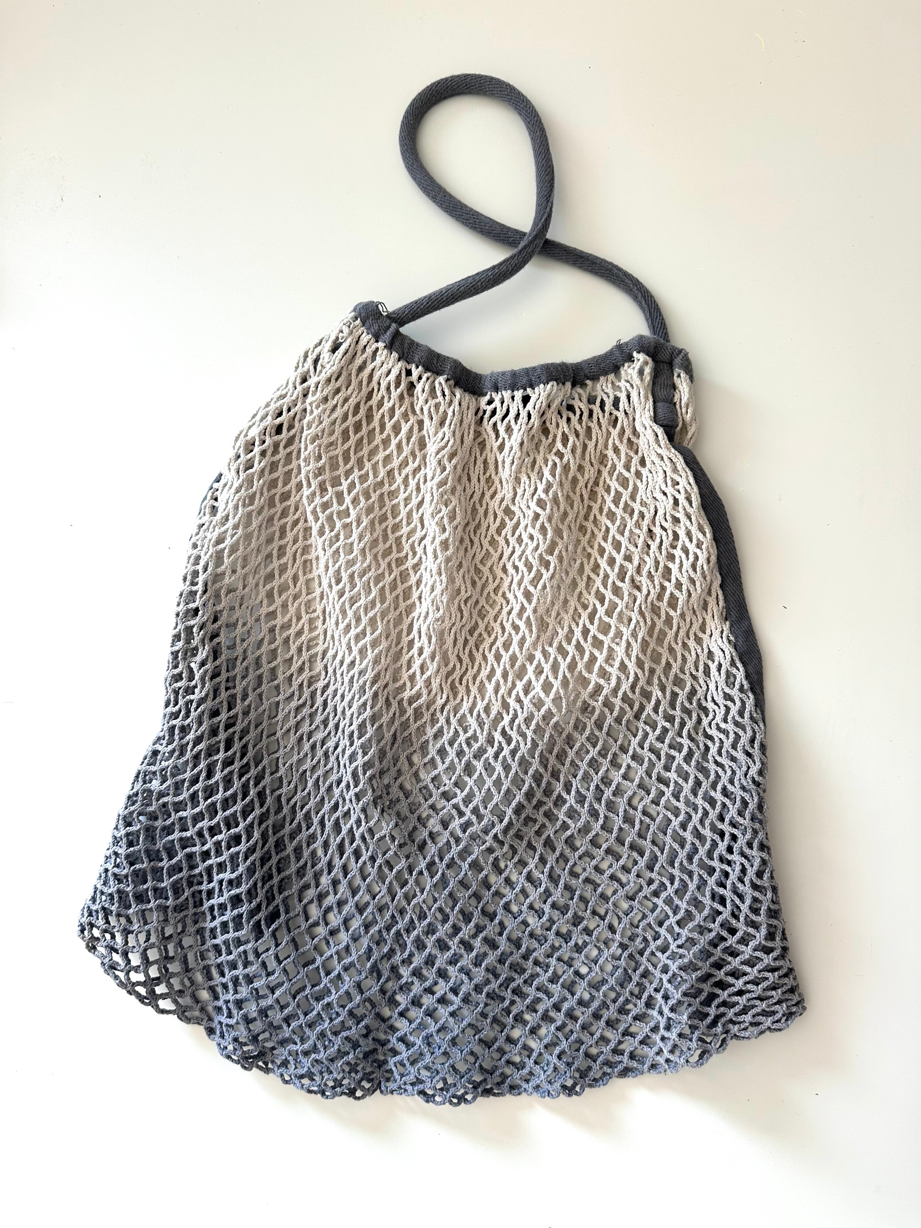 SAMPLE SALE I Stroller net white feather with gradient in grey I No exchange