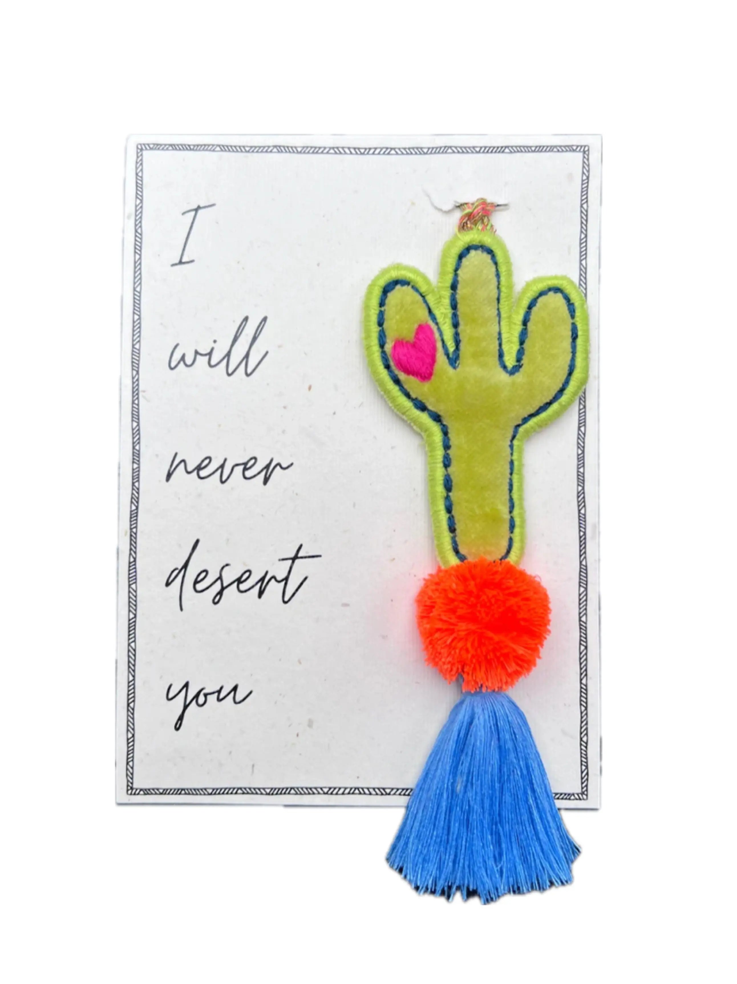 Anhänger mit Grußkarte clumsy cactus mara mea