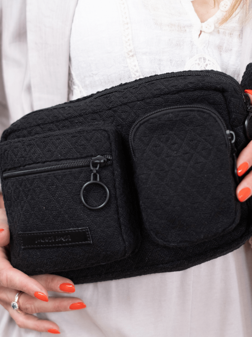 Hip Bag all black Schwarz