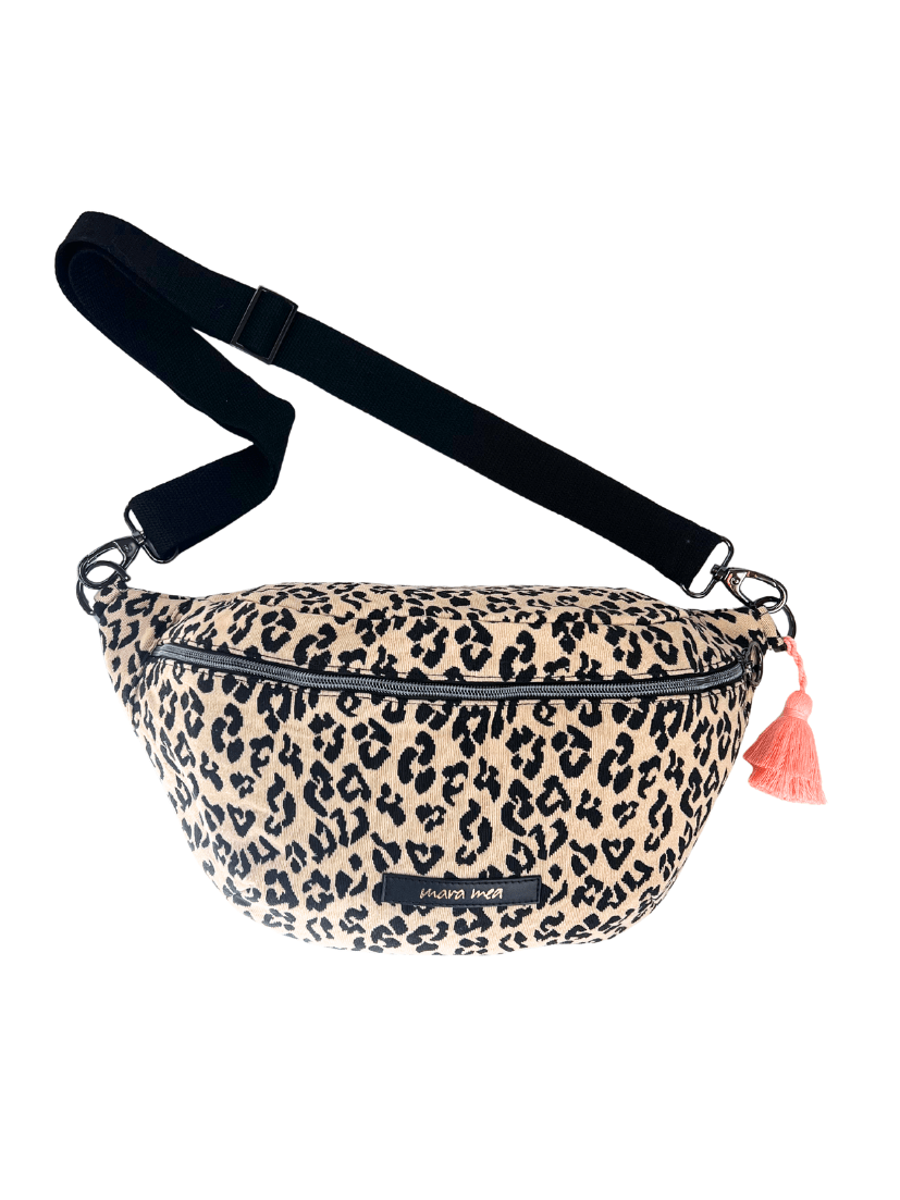 Maxi Bauchtasche lovers art Leo Schwarz