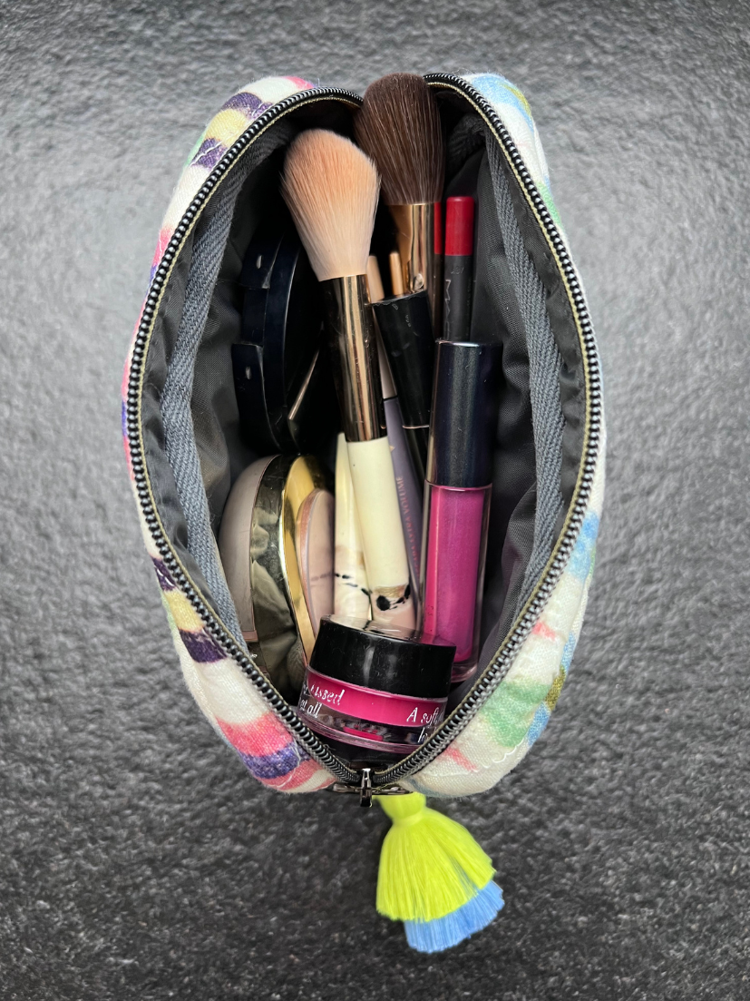 Cosmetic bag I Cable bag born ready with pattern print in colorful