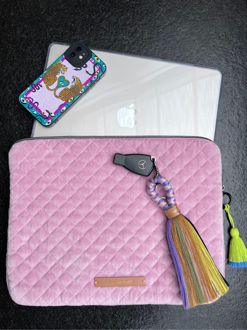SAMPLE SALE I mea x Wolke Hegenbarth laptop bag small secrets in rose I non-returnable