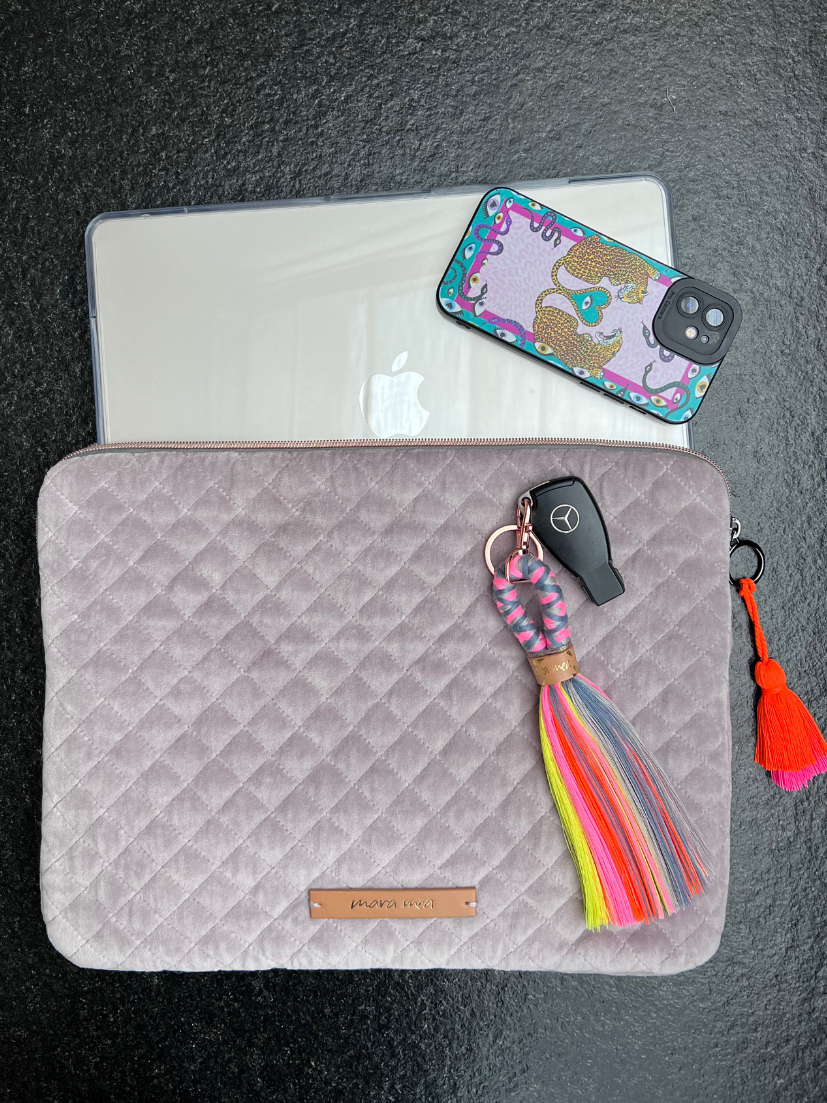 Laptop bag smart cookies in grey