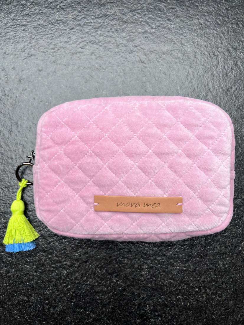 Cosmetic bag I cable bag glam up in rosé