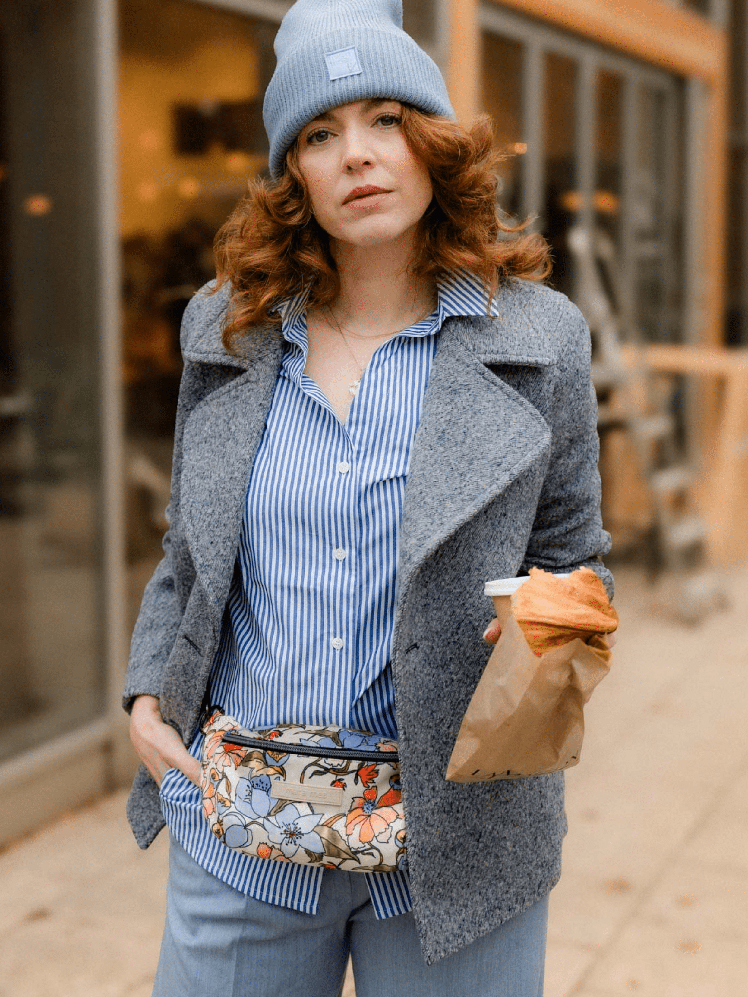 Mini Bauchtasche flower power Floral