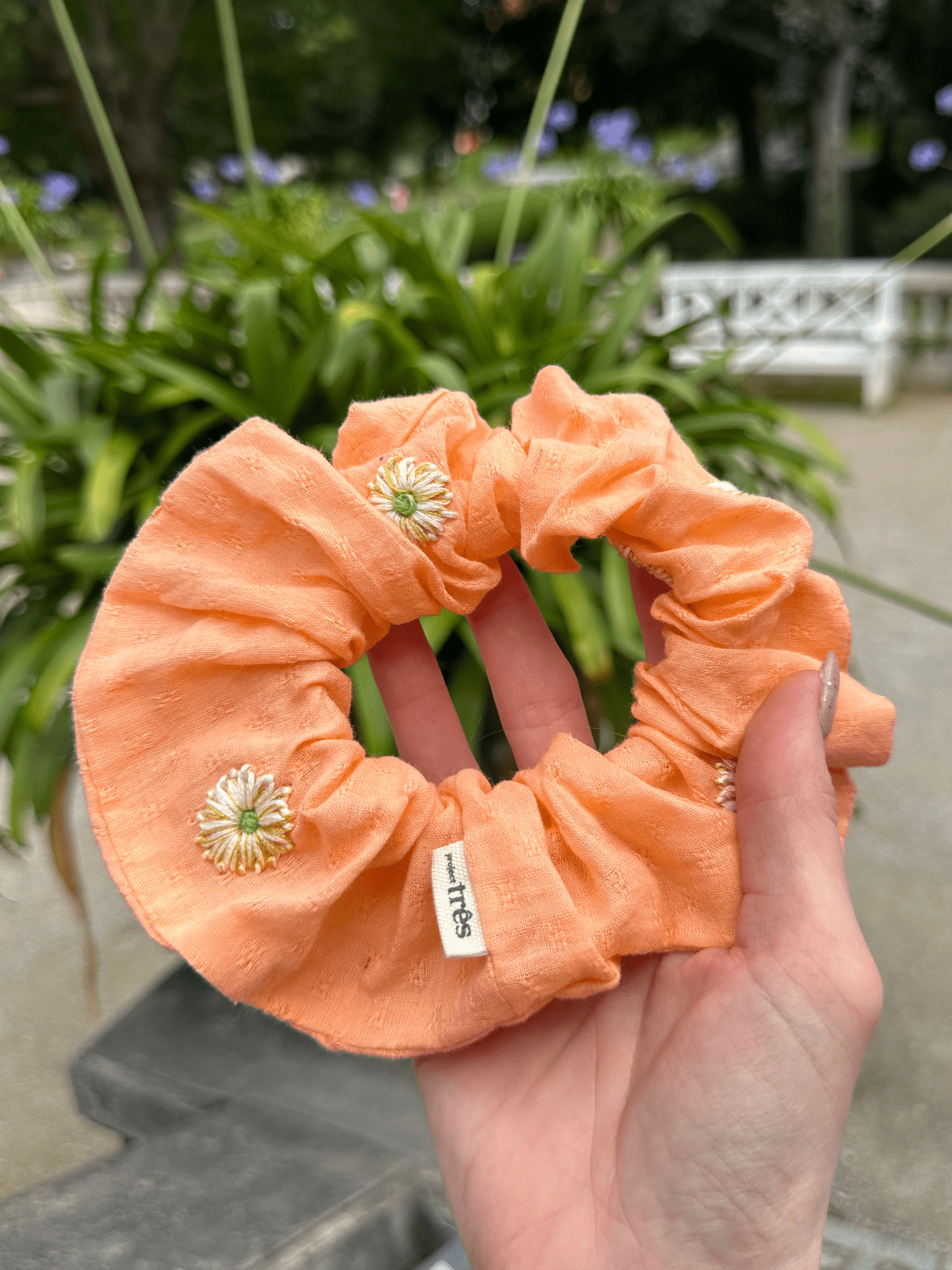 Scrunchie mara mea x Project Três I Peach