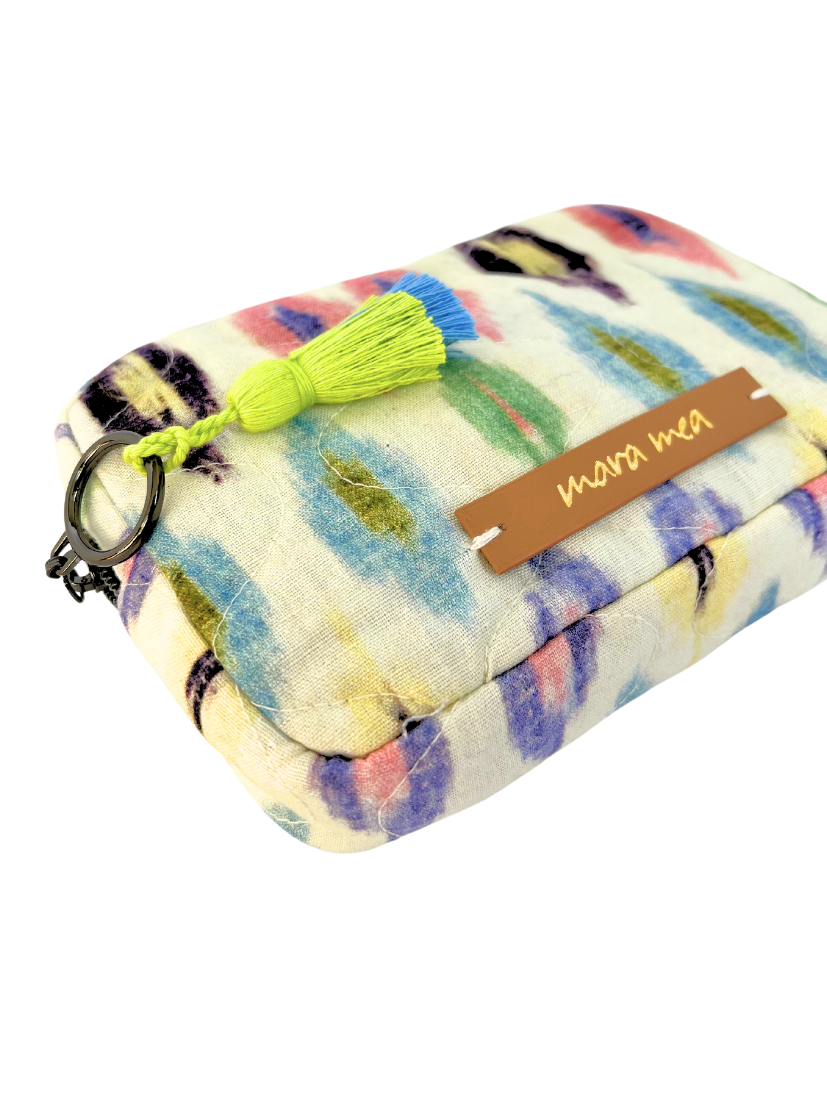 Cosmetic bag I Cable bag born ready with pattern print in colorful