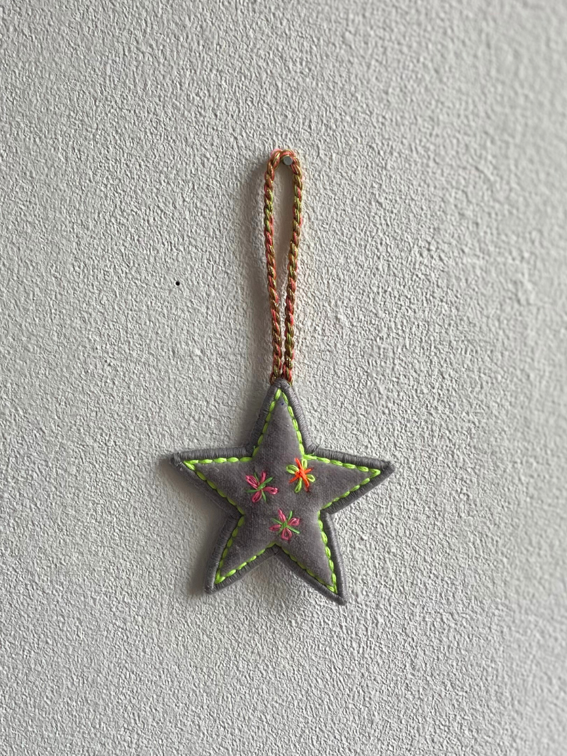 Pendant u are a star in grey + greeting card