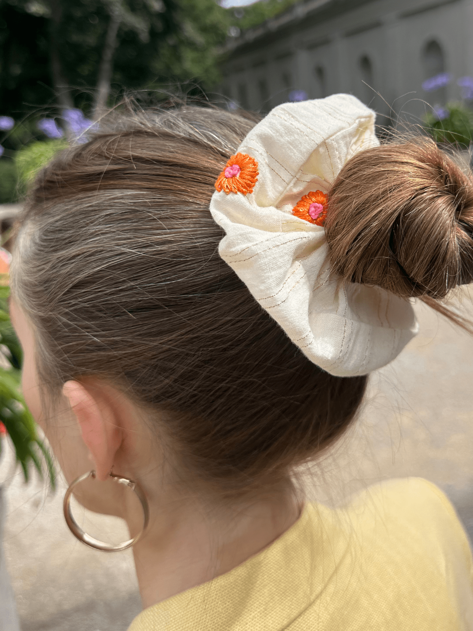 Scrunchie mara mea x Project Três I Beige