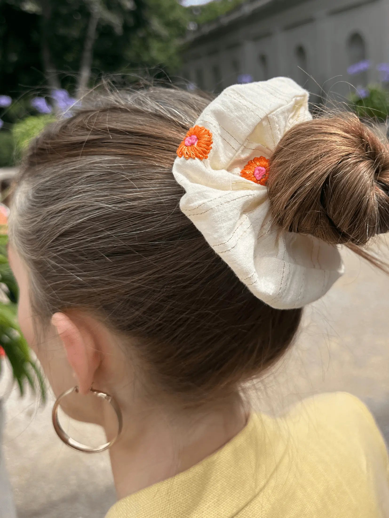 Scrunchie mara mea x Project Três I Beige mara mea