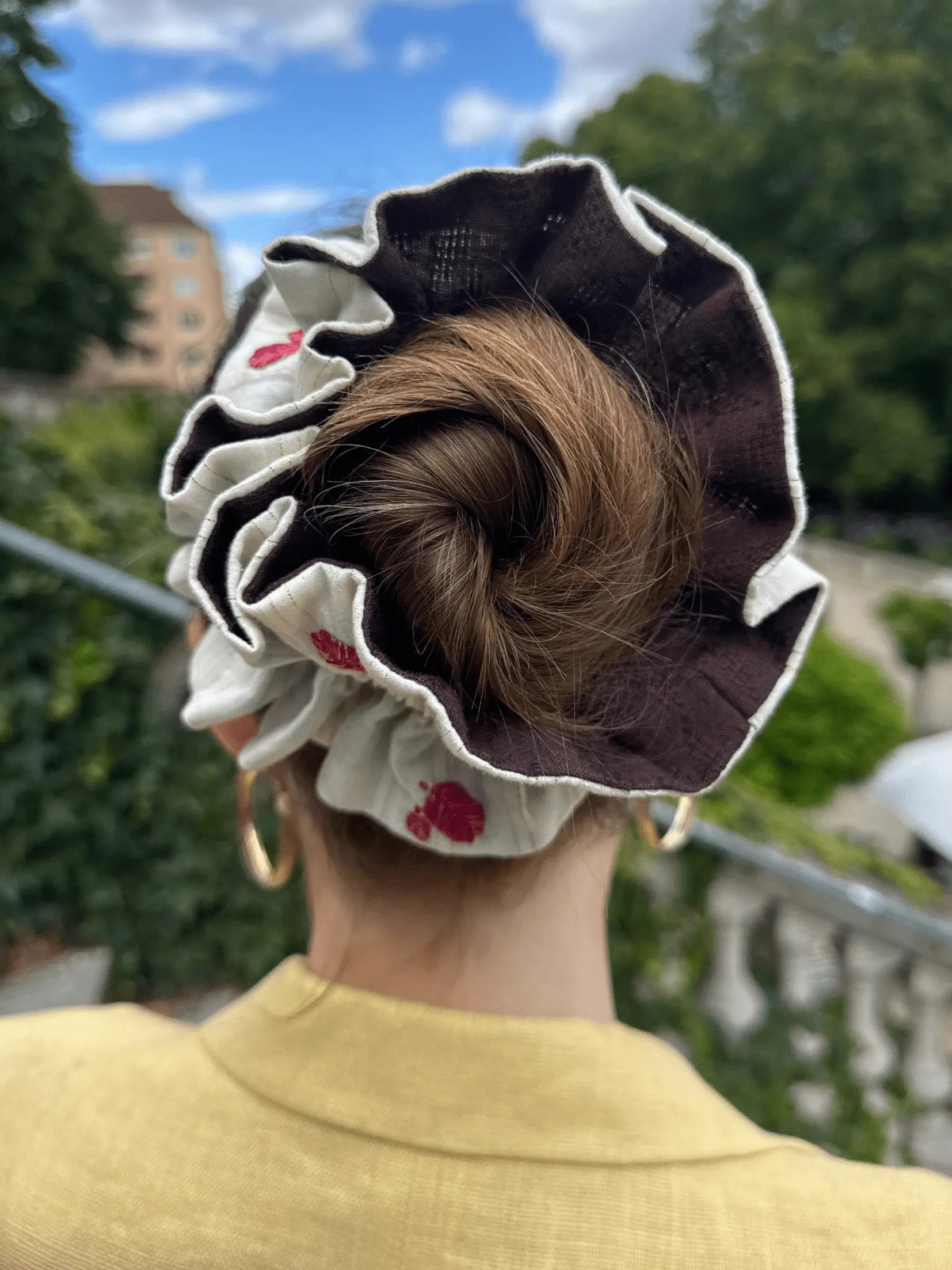 Bicolor Scrunchie mara mea x Project Três I Beige/Braun mara mea