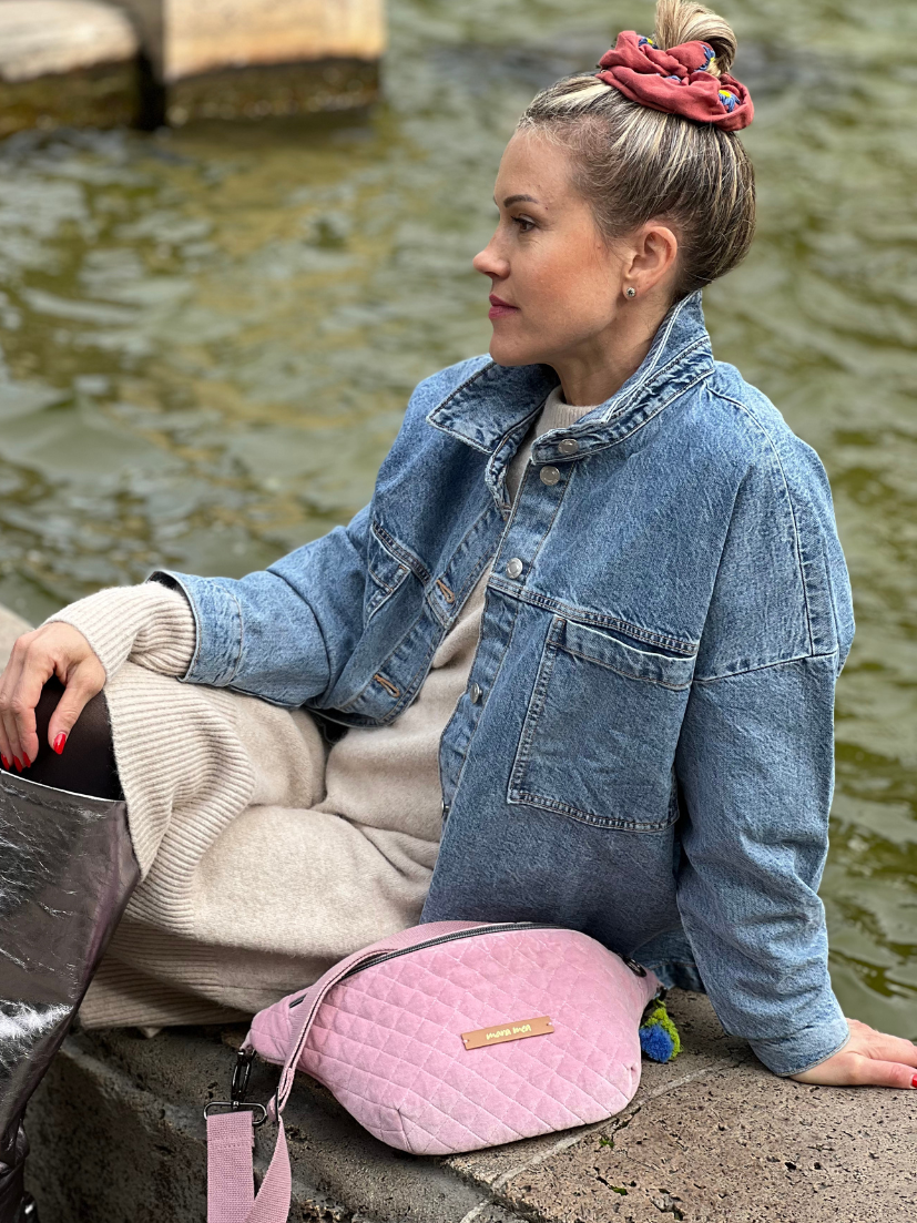 Oversized Scrunchie mara mea x Project Três I Blush