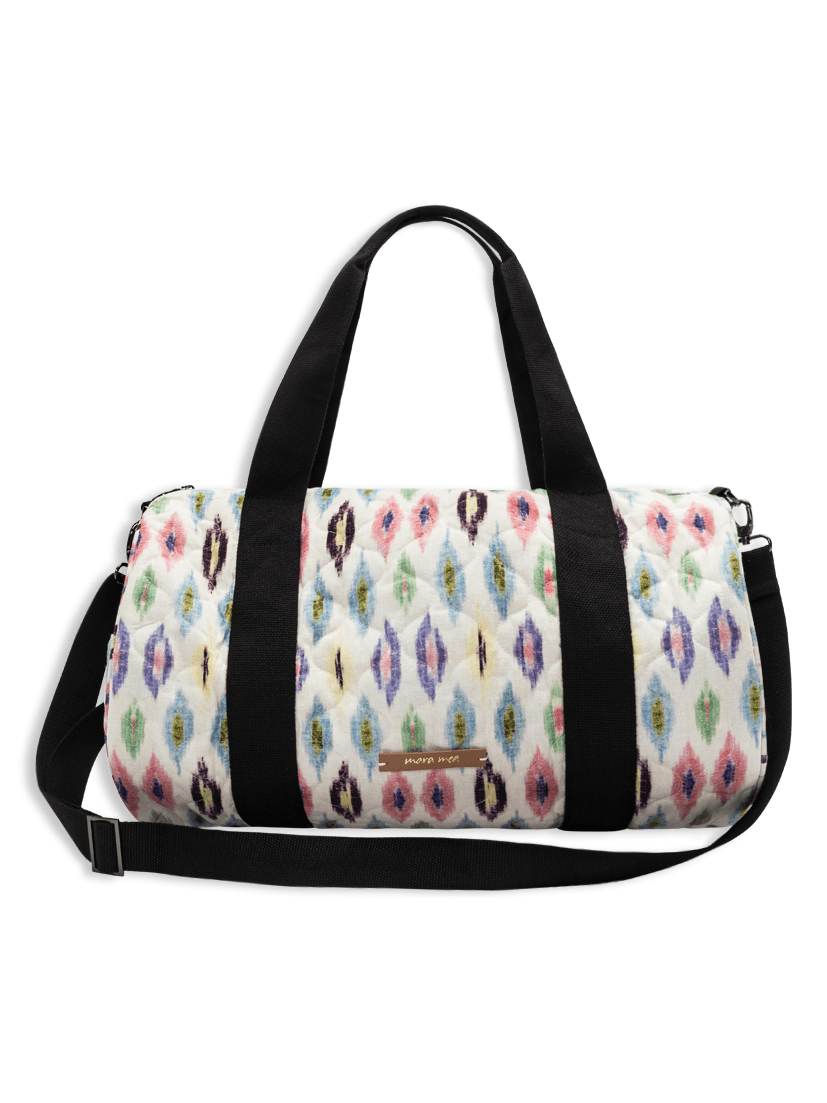 Weekender Bag book a trip Musterprint Bunt