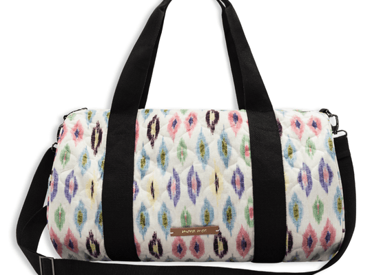 Weekender Bag book a trip Musterprint Bunt