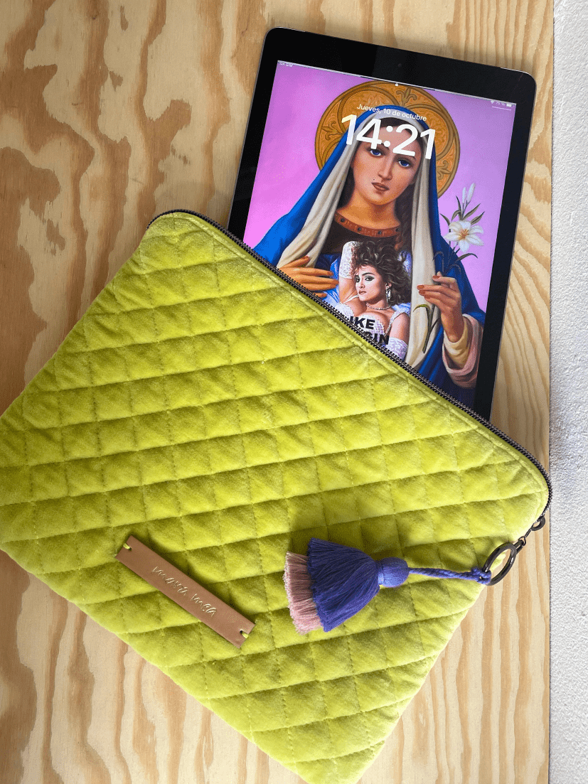 Tablet Tasche / Clutch good energy Limettengrün