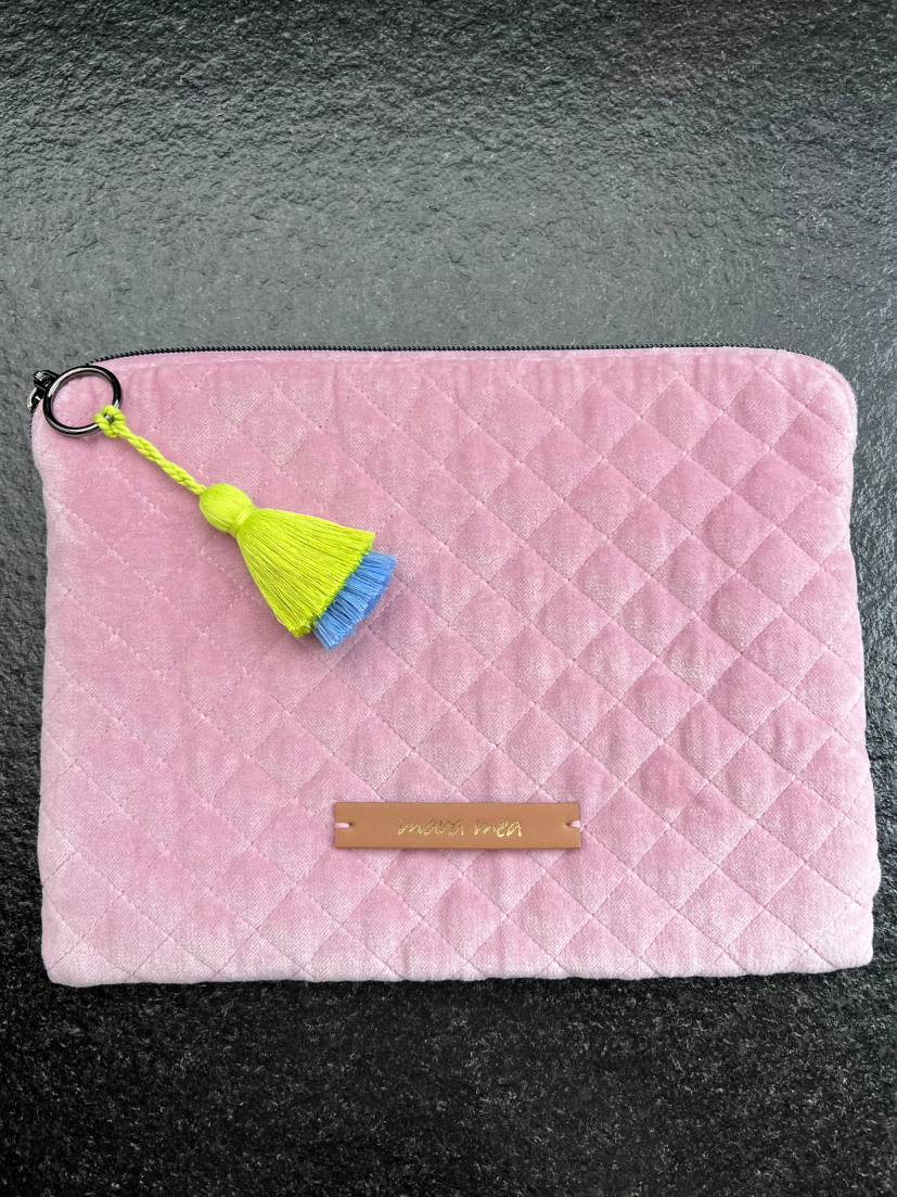 SAMPLE SALE I mea x Wolke Hegenbarth tablet bag / clutch sweet as candy in rosé I non-returnable