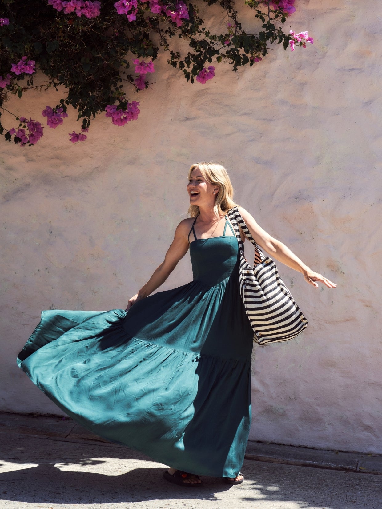 Mega Bag sandy skin Streifen