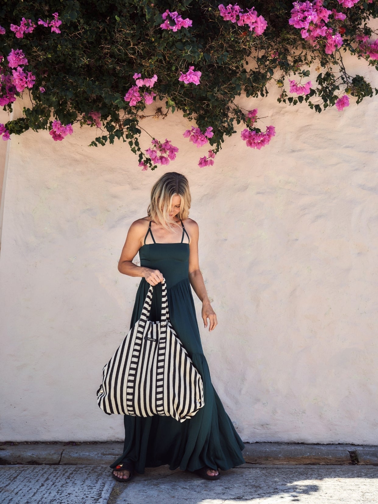 Mega Bag sandy skin Streifen