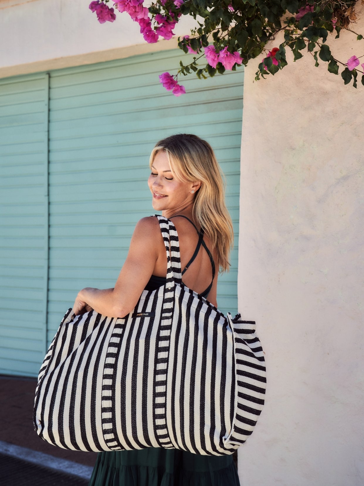 Mega Bag sandy skin Streifen