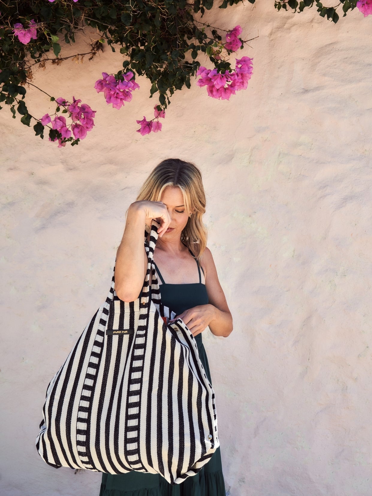 Mega Bag sandy skin Streifen