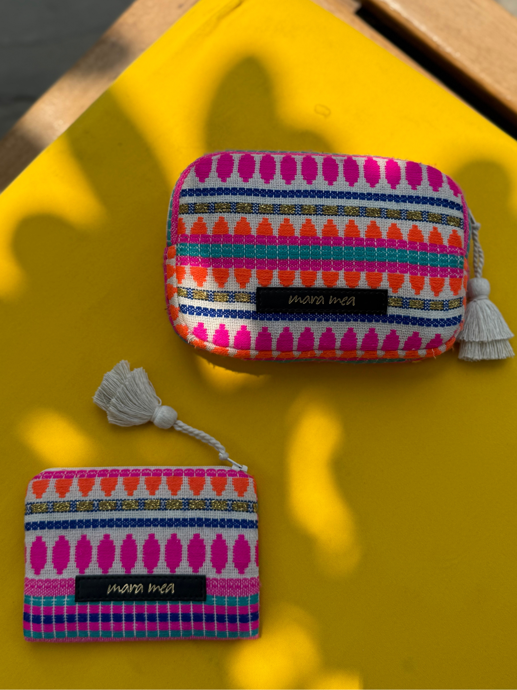 10 years mara mea Kosmetiktasche cheers to us bunt gemustert I Limited Edition
