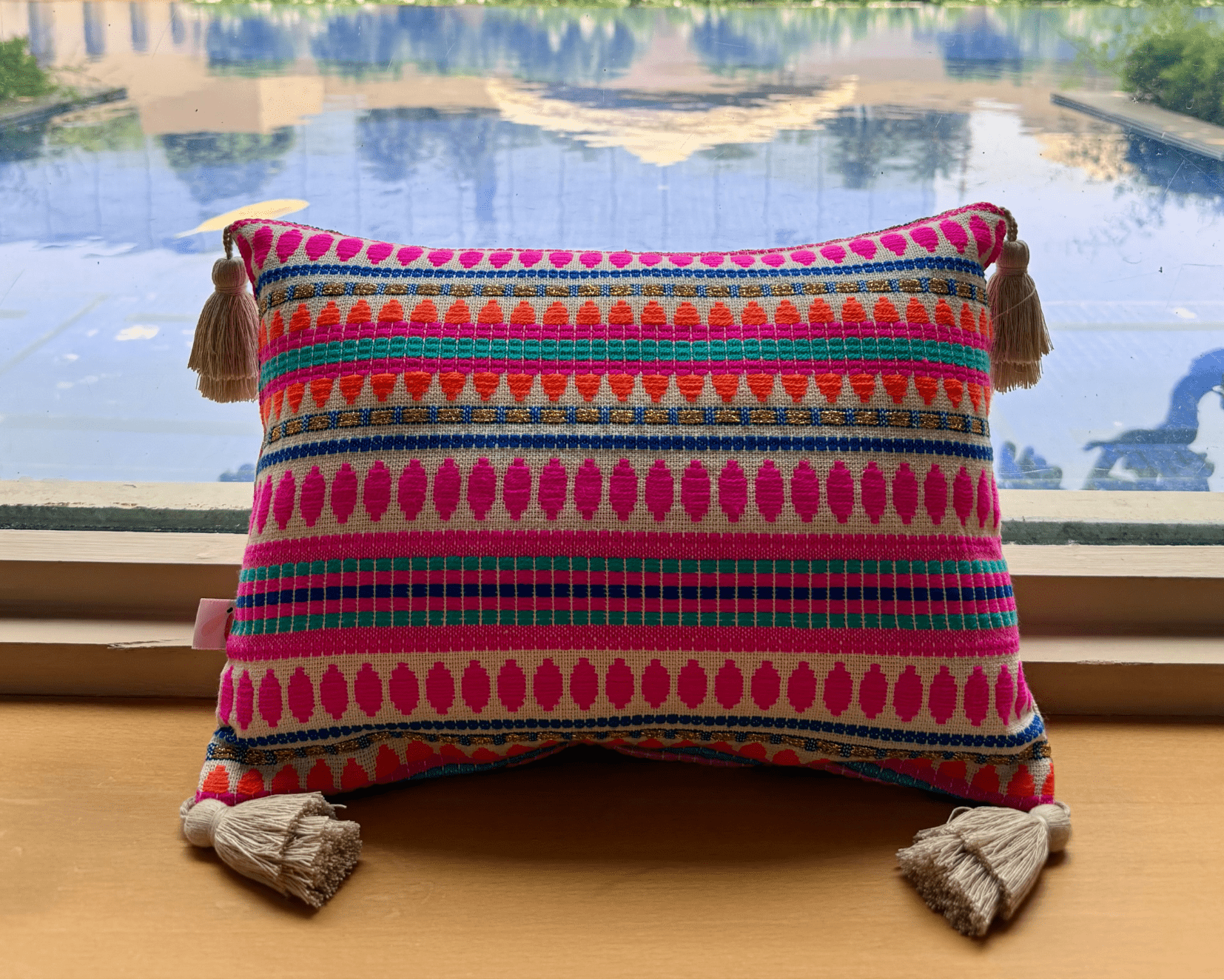 10 years mara mea Kissen feels like home bunt gemustert I Limited Edition