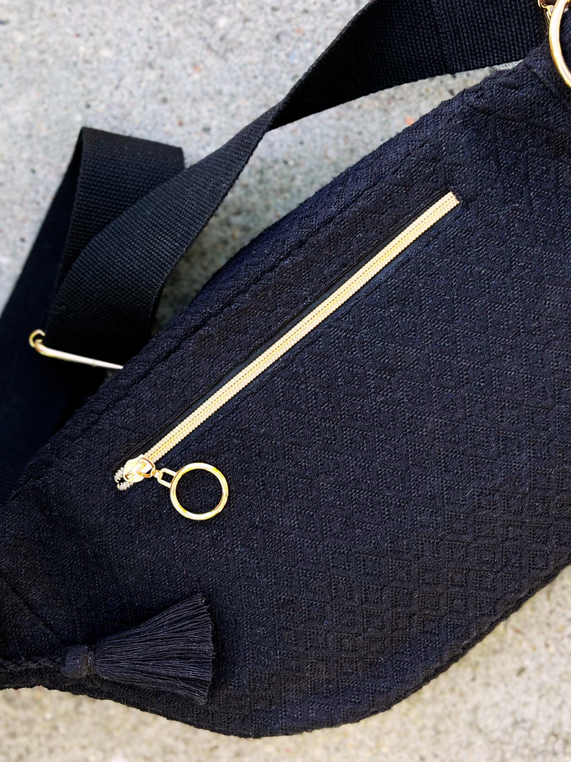 Maxi Bauchtasche all black capital city Schwarz