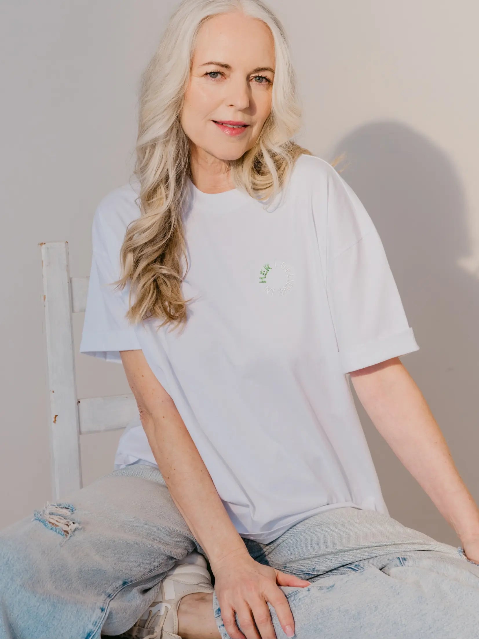 Statement Shirt aus Bio-Baumwolle (GOTS) Matcha mara mea