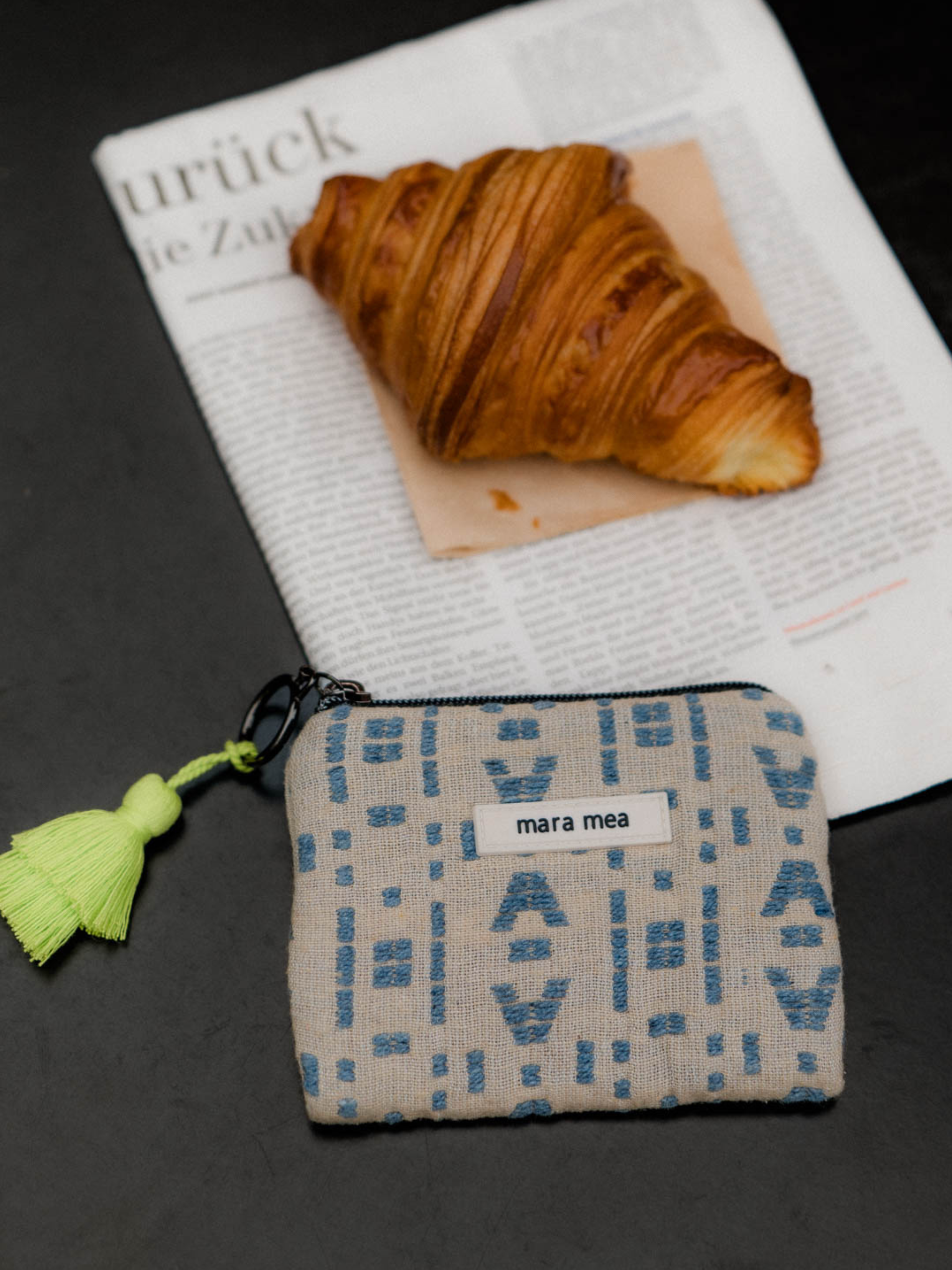 Portemonnaie blue mood Monogramm I Versand ab 3.12.