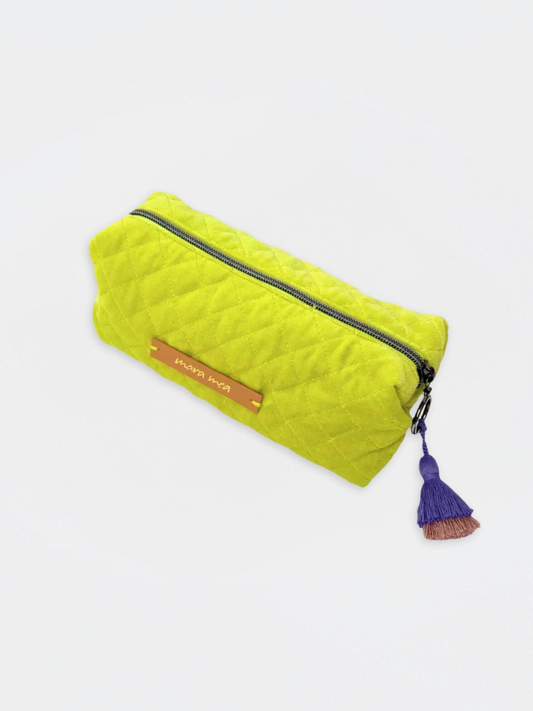 Trousse à crayons « C'est la saison » vert citron