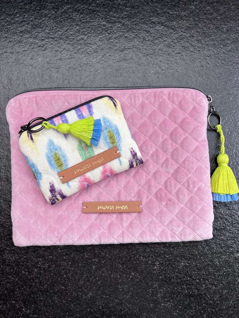 SAMPLE SALE I mea x Wolke Hegenbarth tablet bag / clutch sweet as candy in rosé I non-returnable