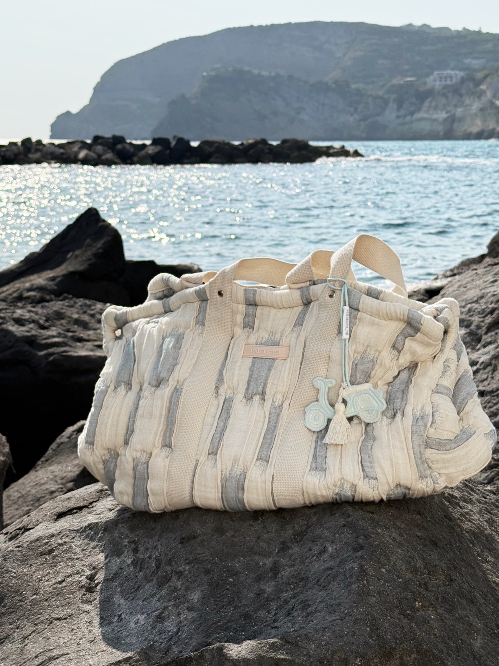 Taschenanhänger Vespa "Bella Strada", Hellblau