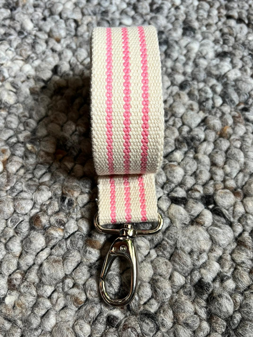 Taschengurt in rosa und beige für Bum Bags