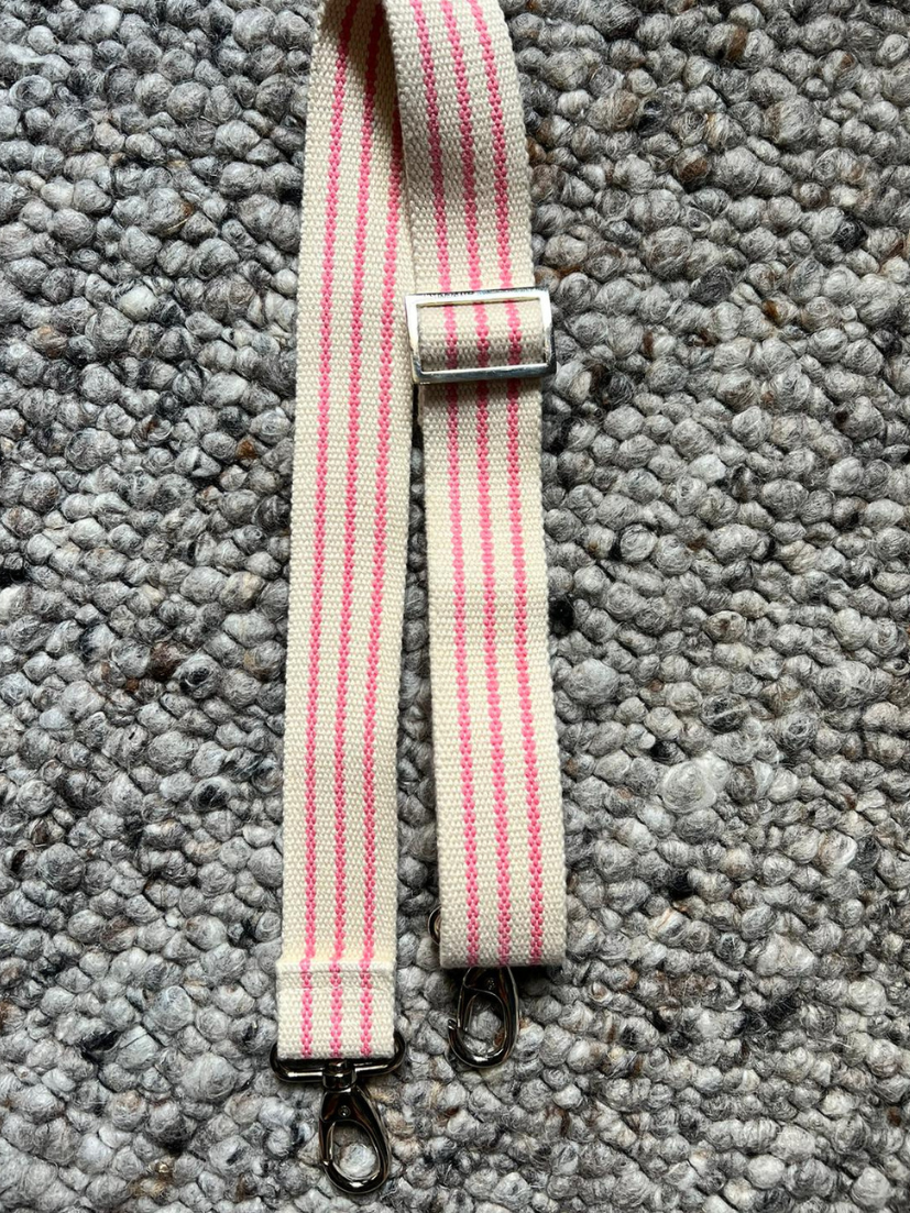 Rosa-weißer Extra Taschentragegurt für Bauchtaschen