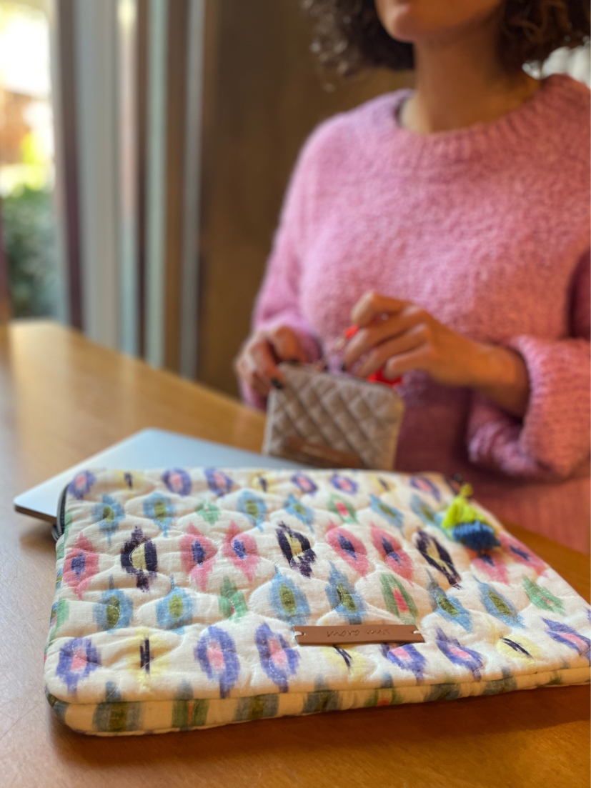 Laptop Tasche globetrotter Musterprint Bunt