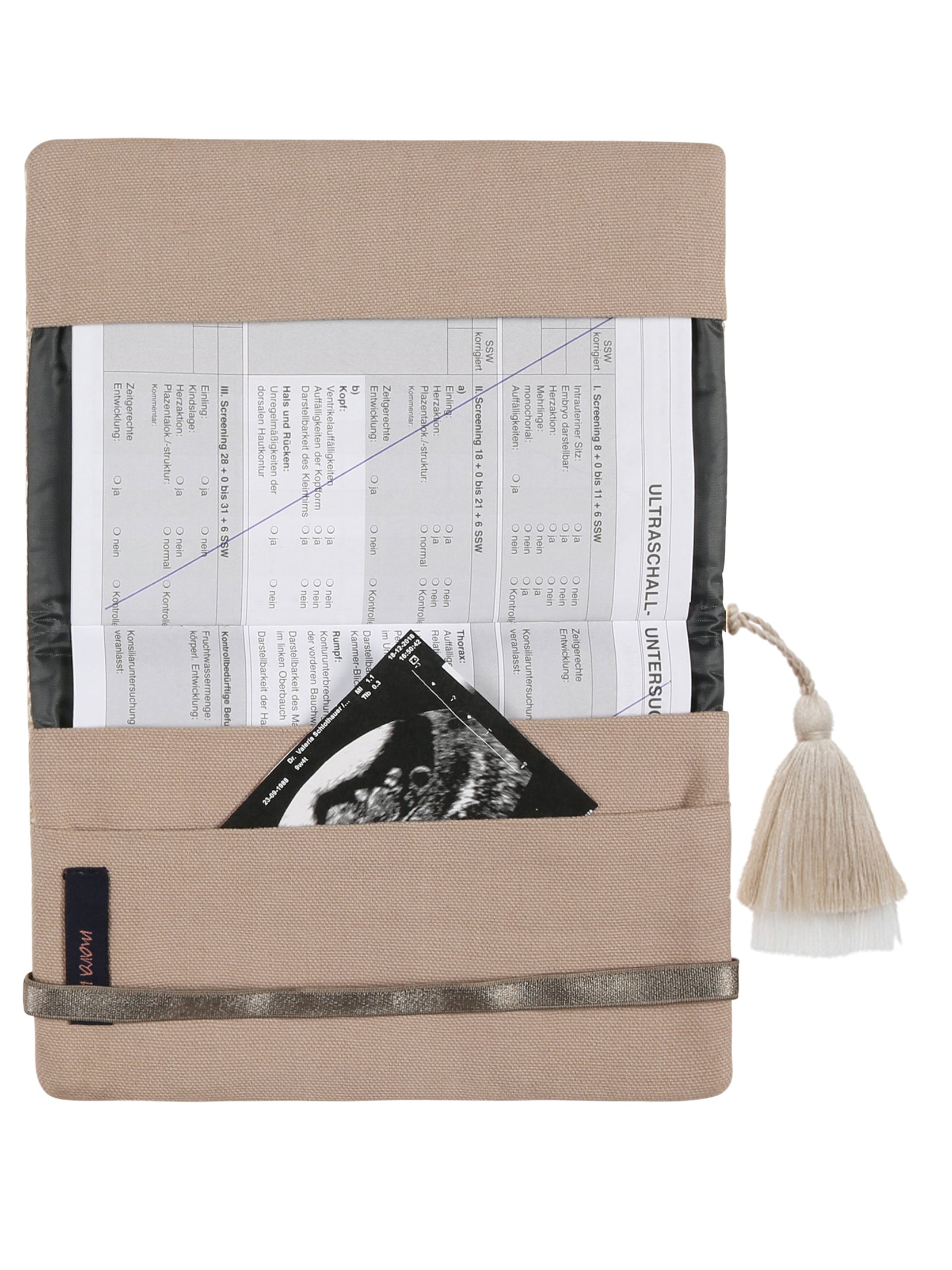 Die Mutterpasshülle secret diary in Beige/gelb von mara mea ist ein tolles Geschenk für Schwangere