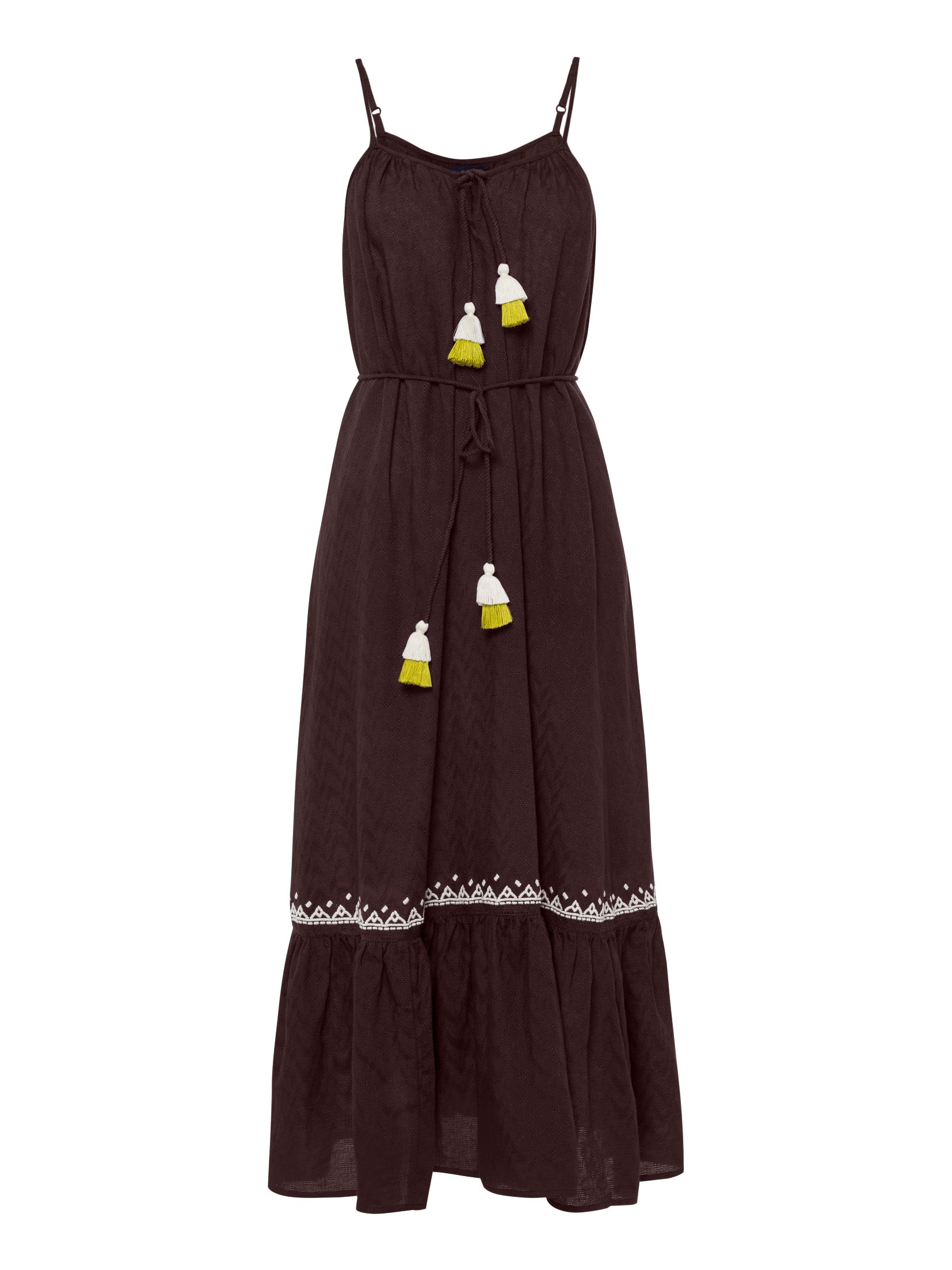 Das Kleid cosmic love von mara mea hat schöne boho Stickerei