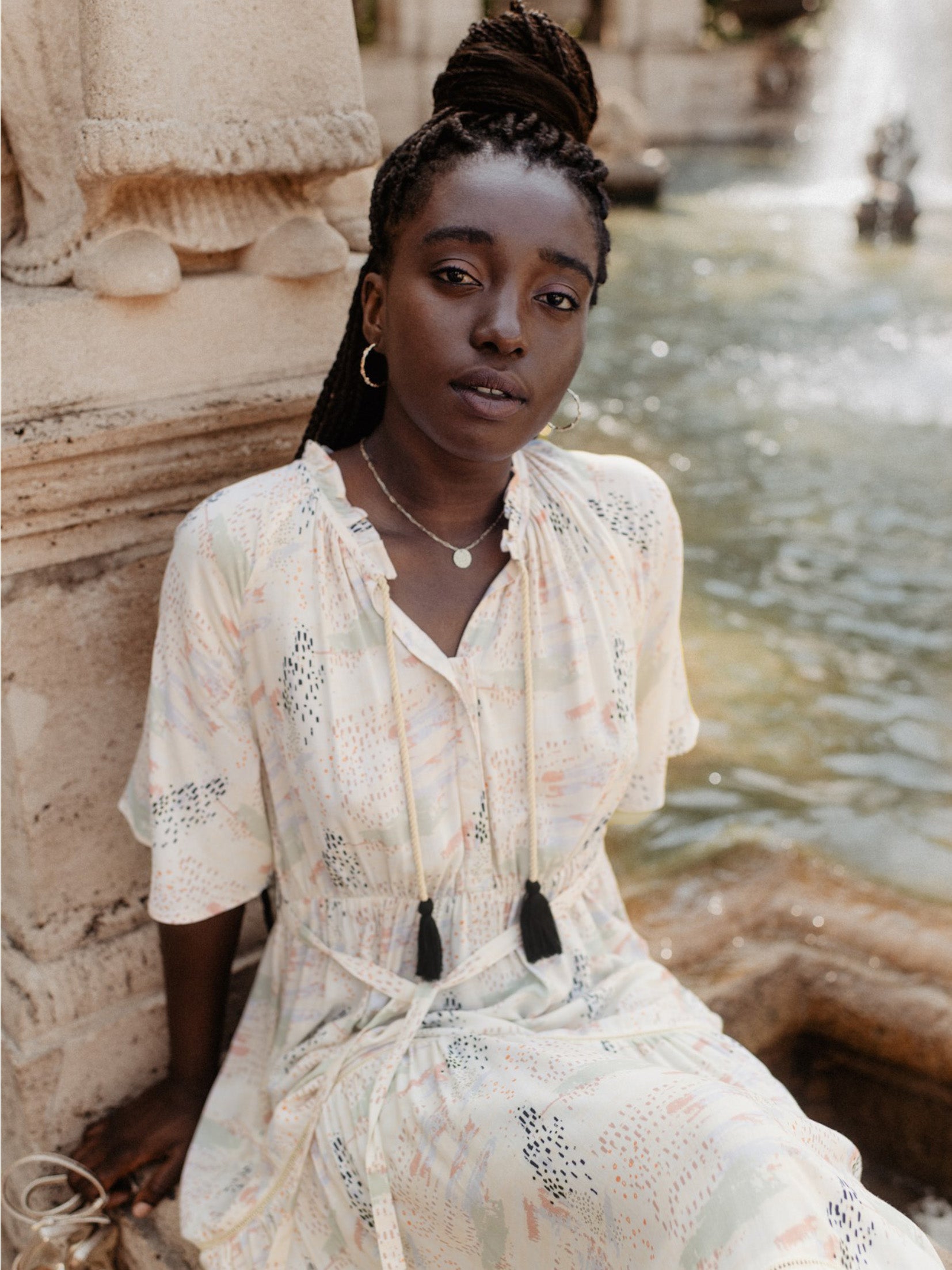 Das Umstandskleid early bird von mara mea ist das lange luftige Sommerkleid für Schwangere