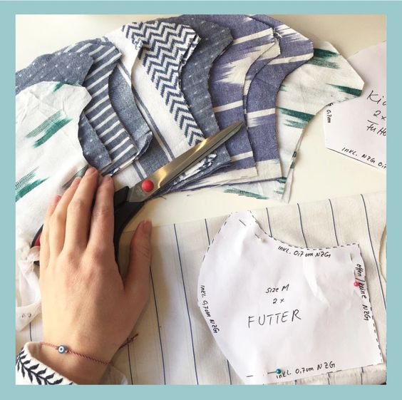 Unsere Mund-Nasen-Masken aus recycelten mara mea Stoffen