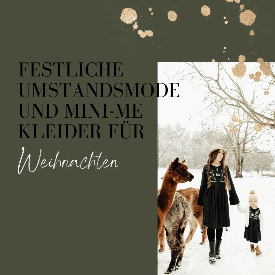 Festliche Umstandsmode und Mini-Me Kleider für Weihnachten mara mea