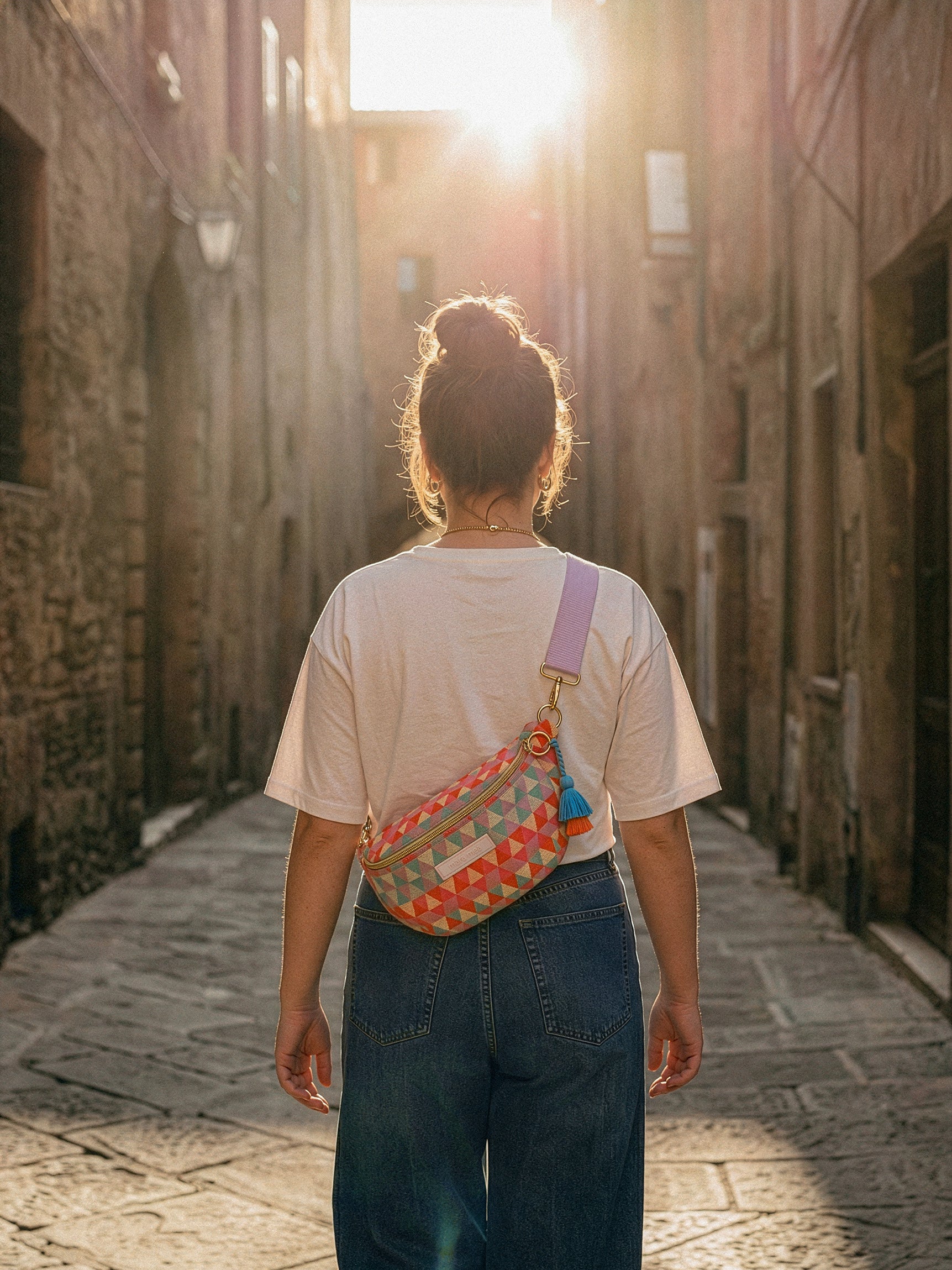 Mini Fanny Pack Seaside Sparkle Multi-patterned