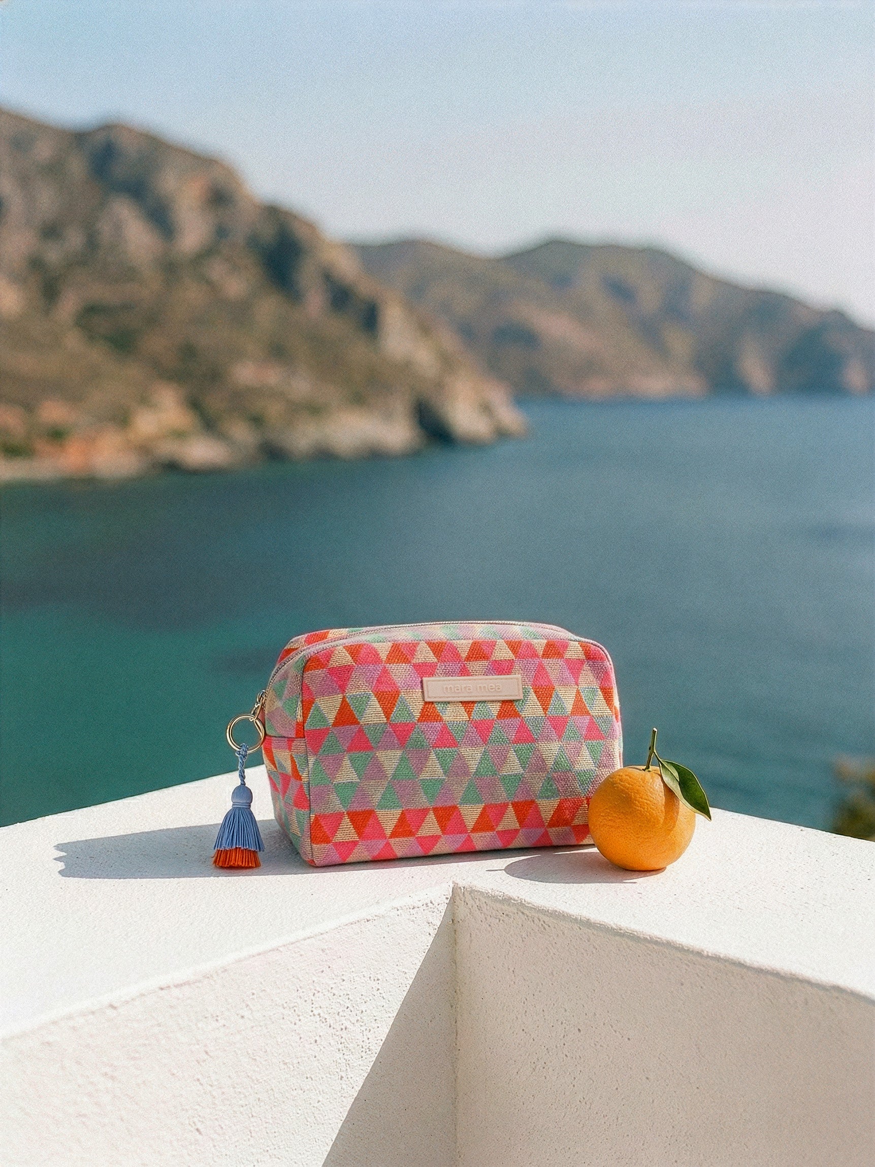 Trousse de toilette ambiance vacances Imprimé coloré