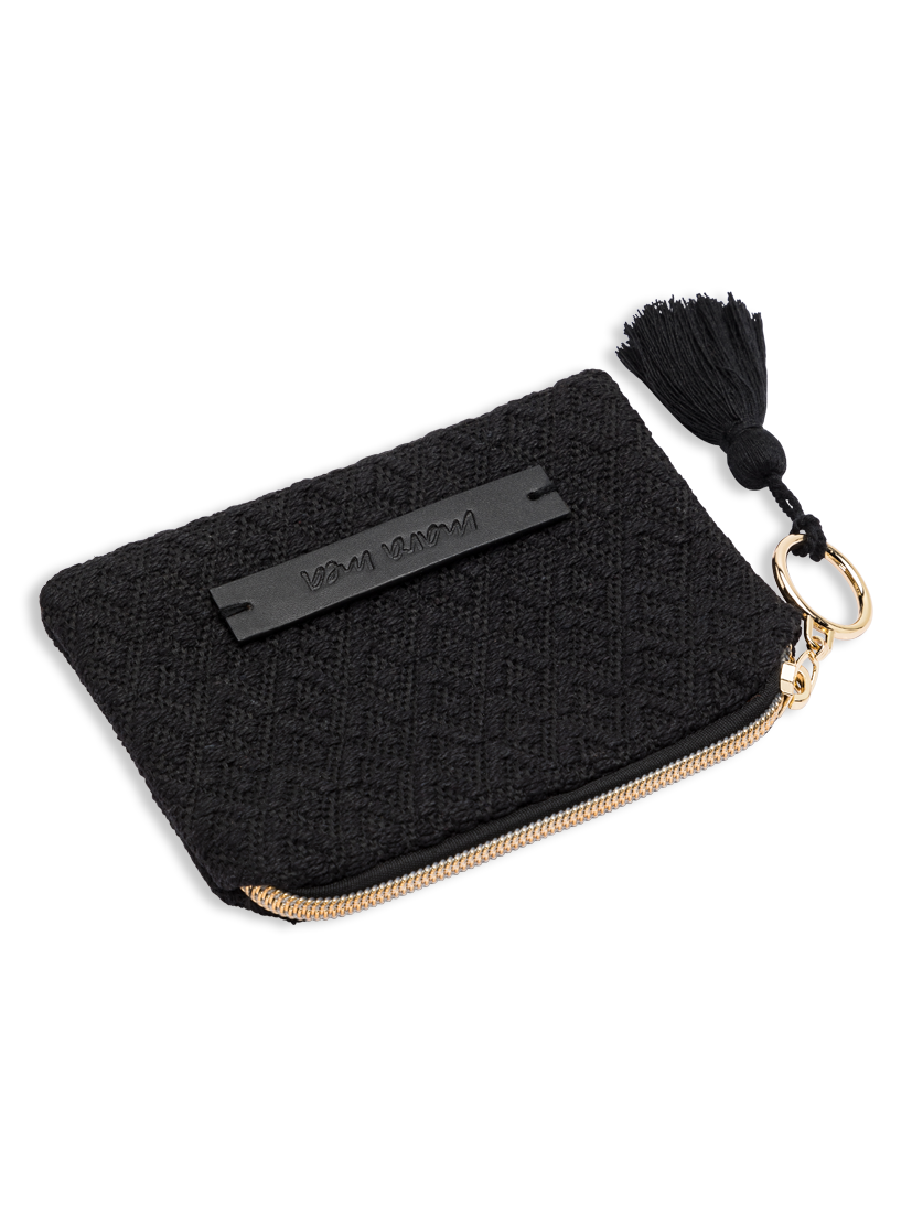 mara mea x Wolke Hegenbarth all black Tiny Pouch 5 AM in Schwarz