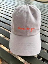 love to go Cap in Grau in Neonorange